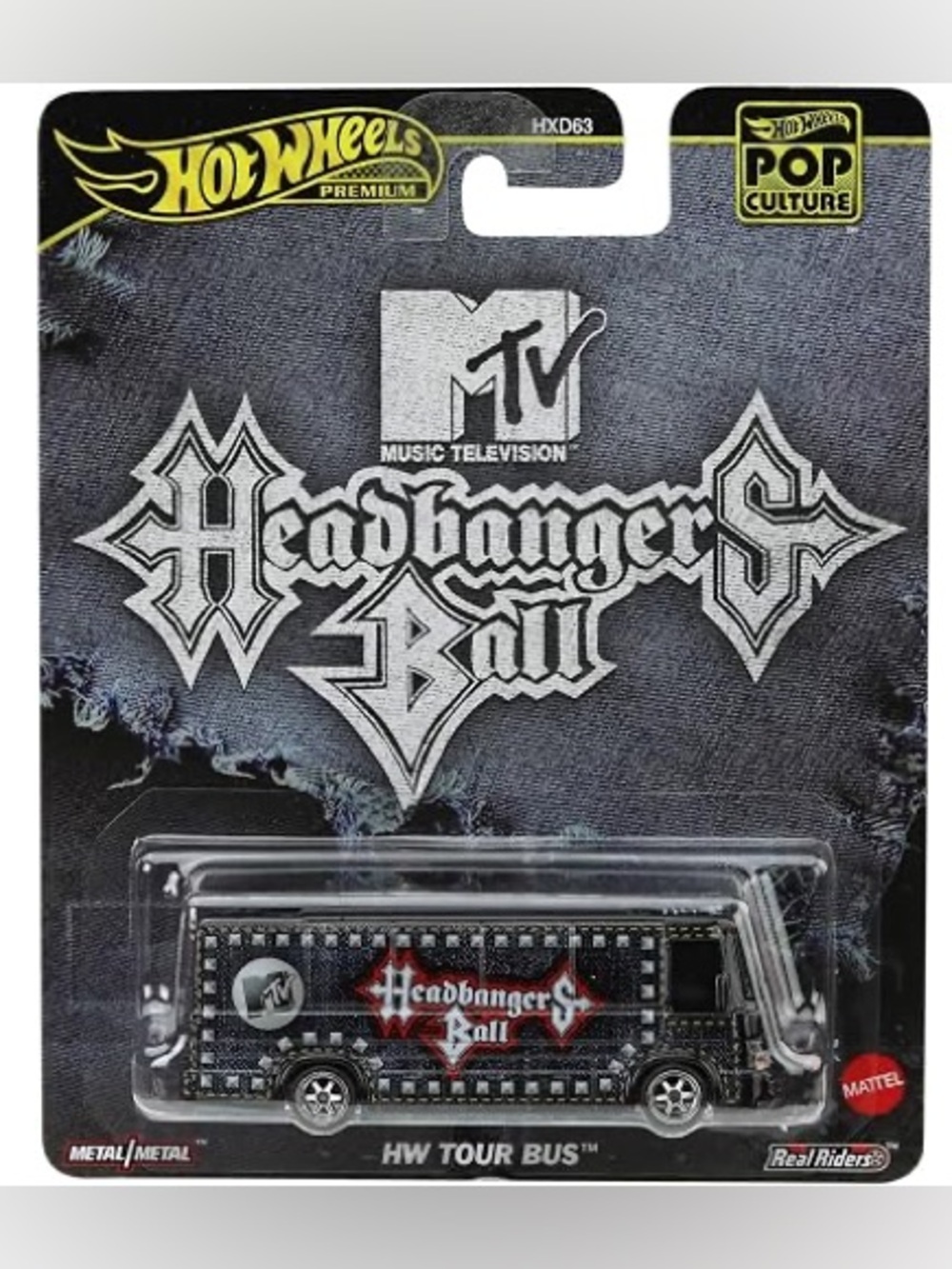 Hot Wheels Premium MTV Headbangers Ball Tour Bus Die Cast Vehicle